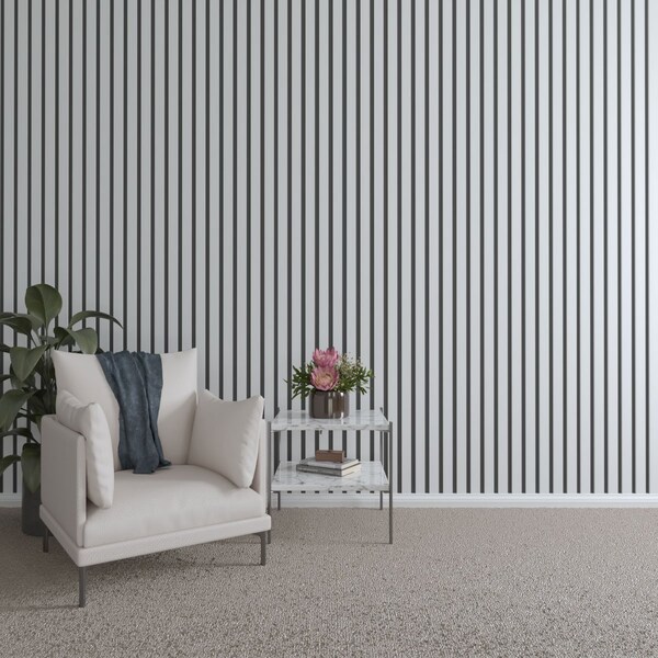 Ekena Millwork 48H x 1/2T Adjustable PVC Slat Wall Panel Kit w/ 2W Slats, Unfinished contains 22 Slats SWP66X48X0500UN - main